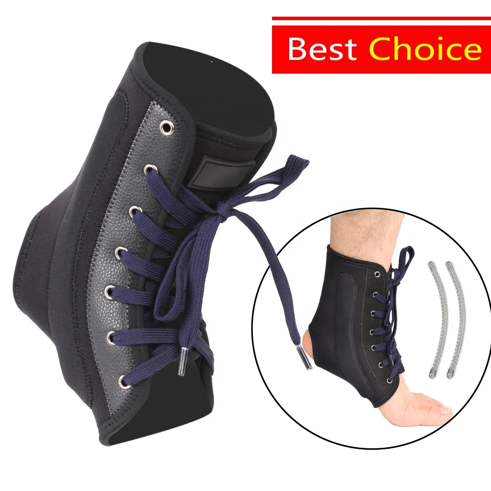 Adjustable Lace Up Neoprene Ankle Stabilizer Support Brace