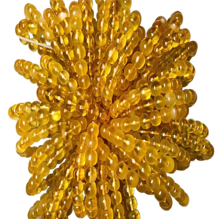 Натуральные разноцветные янтарные гладкие круглые бусины россыпью для изготовления ювелирных изделий