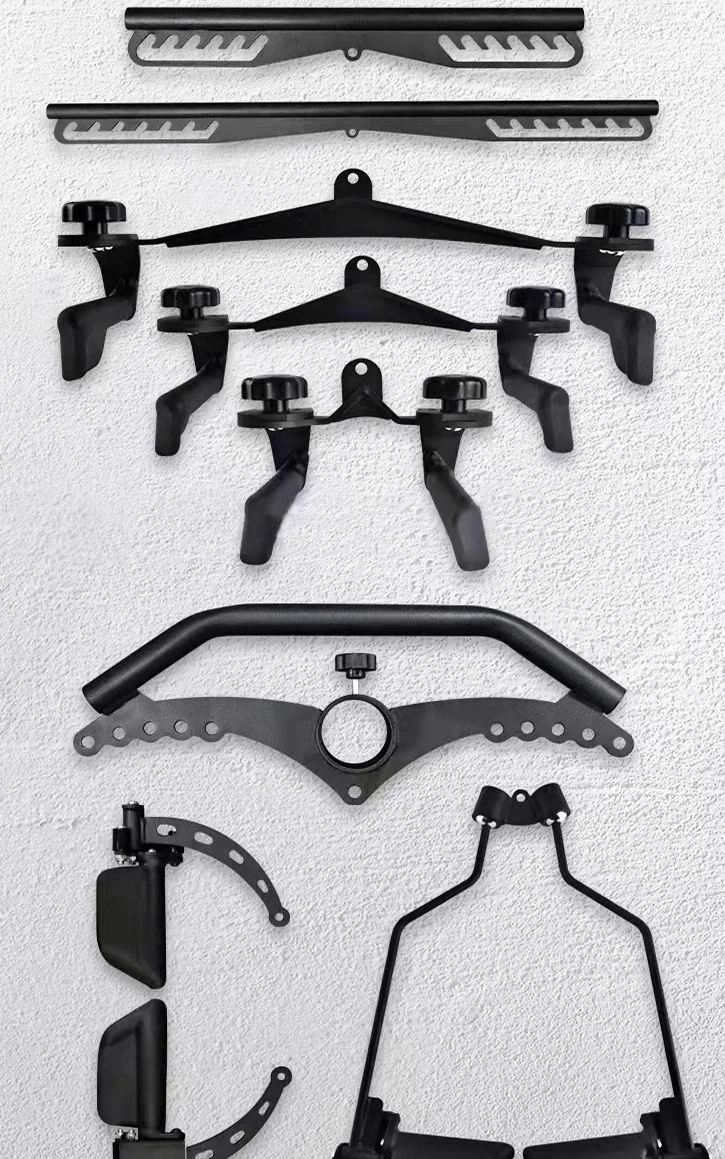 Home Gym Fitness Spreader Bar Multi-Grip Wide lat pull down bar neutral grip Long Bar for Cable Pulley System Machine T-bar Row