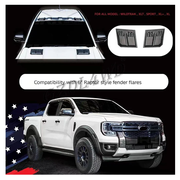 Pickup Front Cover Car hood Scoop Bonnet cover for Ranger all models