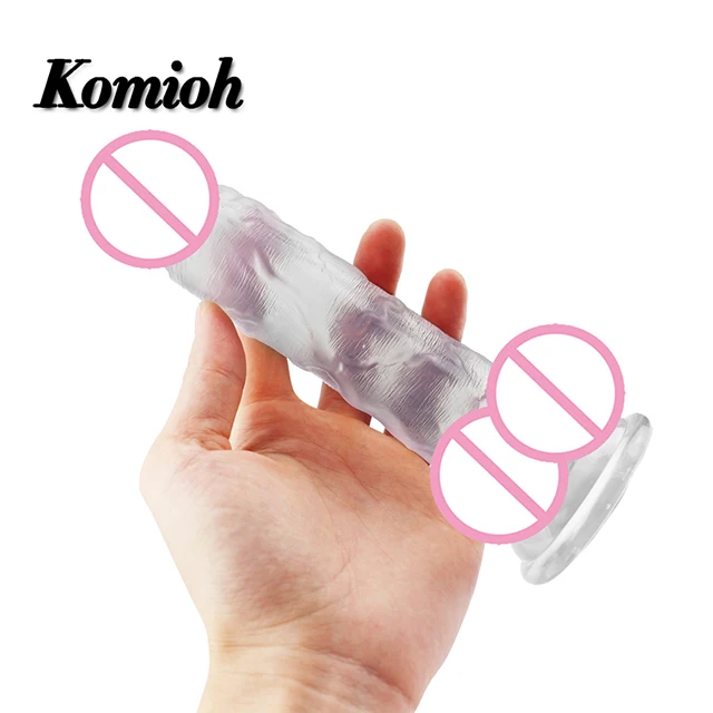 P030 amazon hot sale low price wholesale pvc transparent crystal life life real sex toy 7 inch realistic brown dildo animal