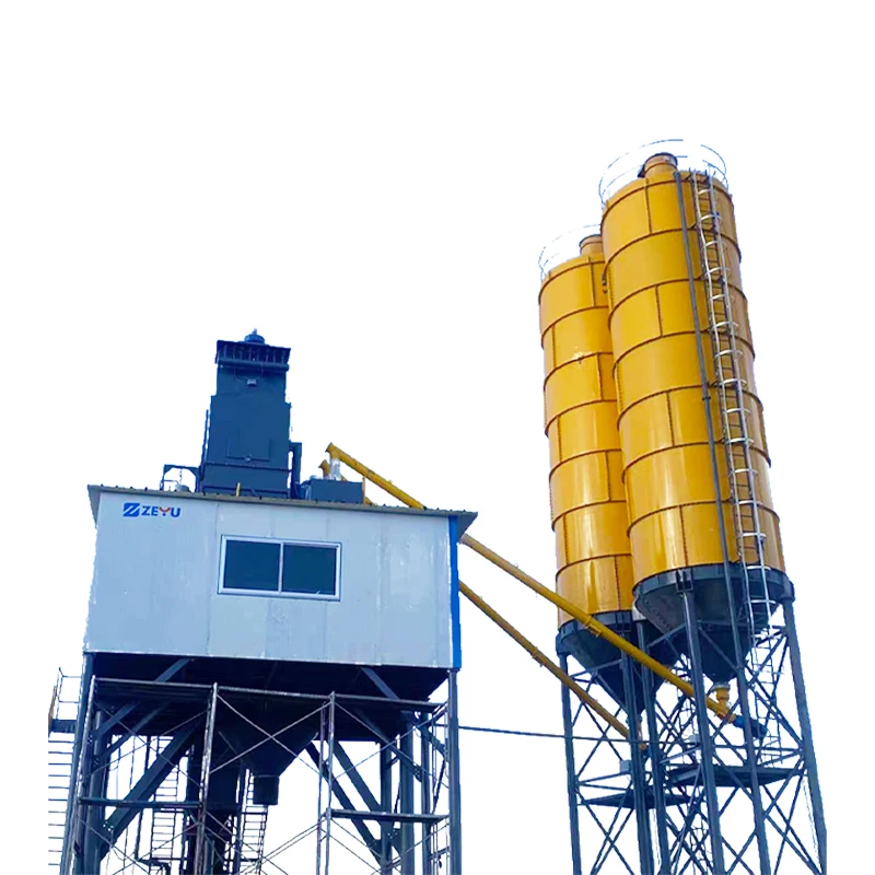 2024 ZEYU large fixed station HLS180 concrete mixing plant