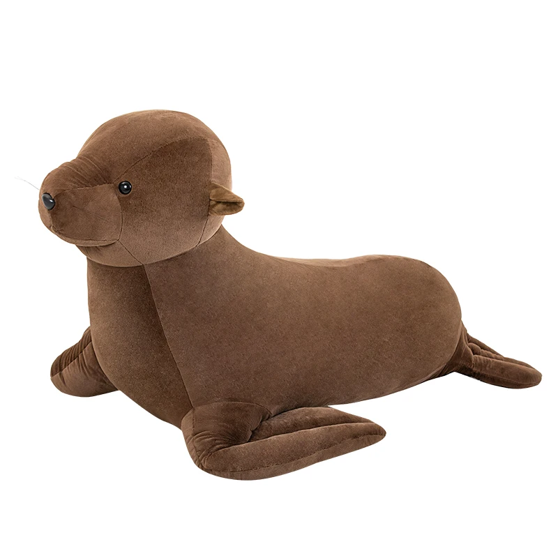 Custom Greenmart Birthday Gift Brown Sea Lion Plush Toy Stuffed Ocean Animal Plush Sea Lion Made