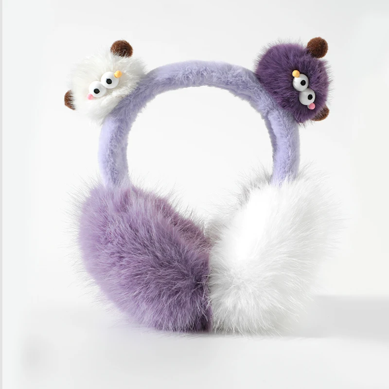 Cheap thermal running folding earmuffs cute women girls warmer ear muff in winter