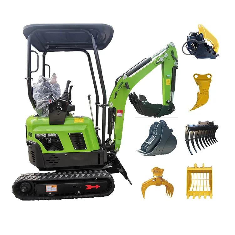 FREE SHIPPING!!! EPA CE 1 Ton 1.7 Ton 2 Ton 3 Ton Mini Excavator Machine China Cheap Mini Excavator Small Excavator Attachments