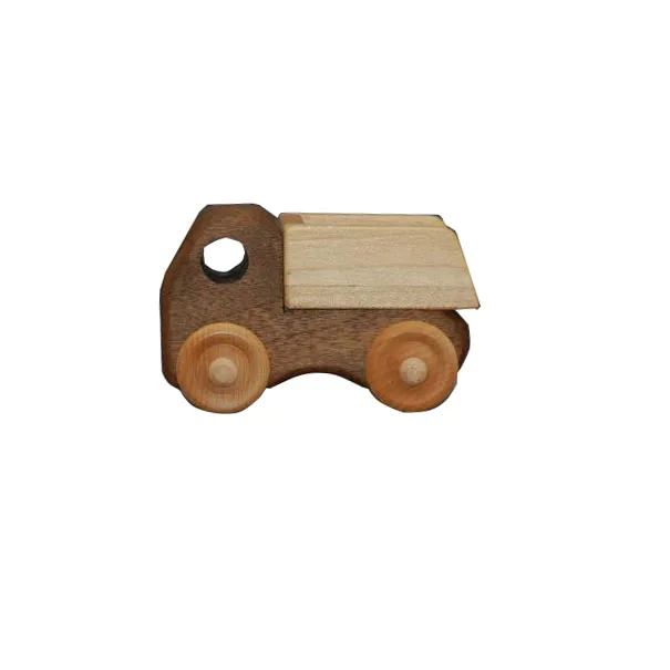 Wooden Beech Mini Truck Toy Car Craft Shelf Wooden Miniature Truck Car Decoration toy Wooden Truck Car  toy