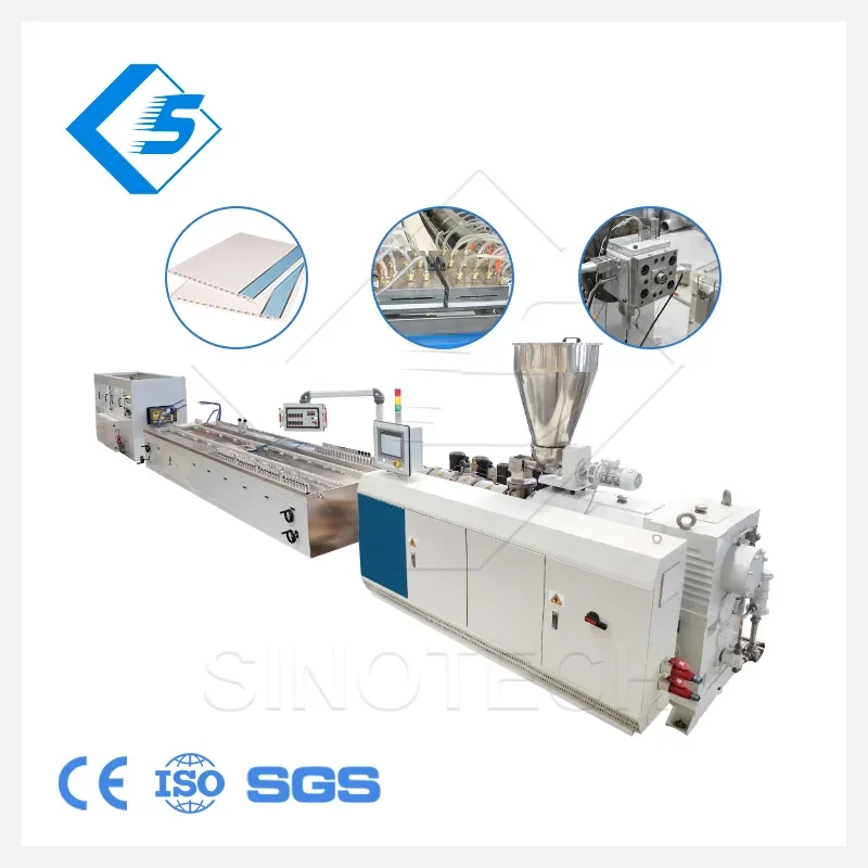 New 2023 Yurefon Wood Plastic Composite WPC Fluted Wall Panel Making Machine wpc door panel profile Board Maker production line