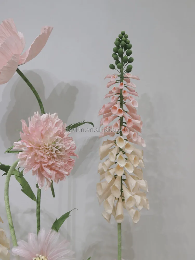 A-GF03 Giant Standing Silk Organza Flowers Big High Quality Rose Peony Poppy Flower Backdrop For Wedding Event Party Decoration
