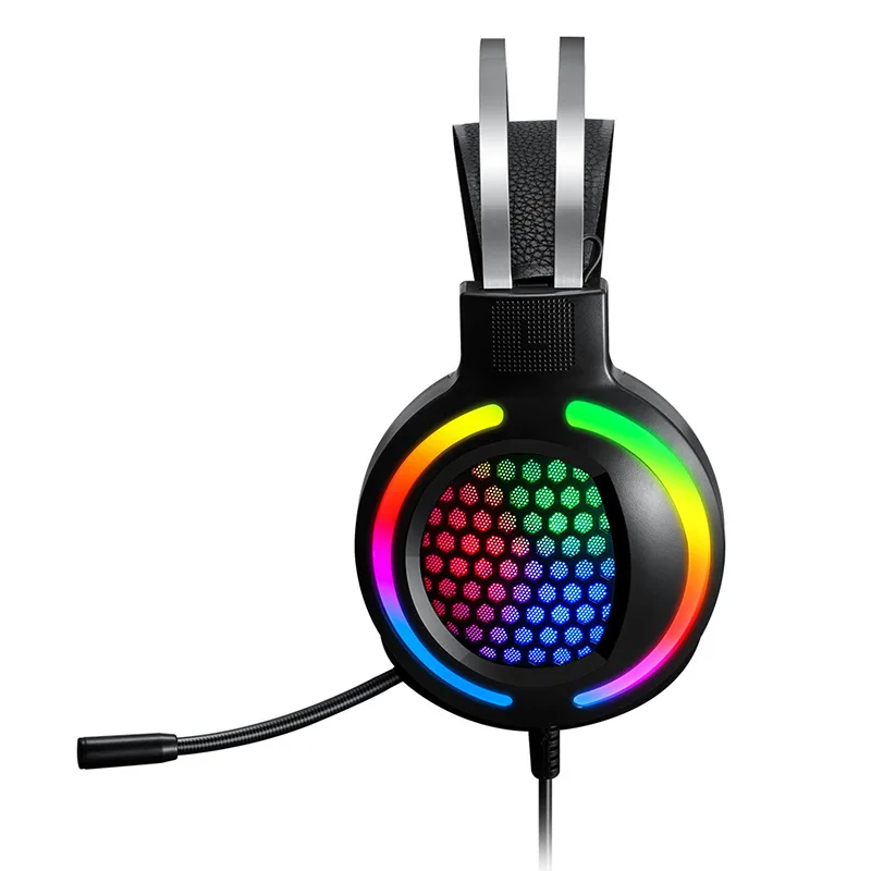 Thunder Wolf TF400 Game Four-piece Luminous Game Set Keyboard Mouse Headset RGB Key Mouse Computer Accessories