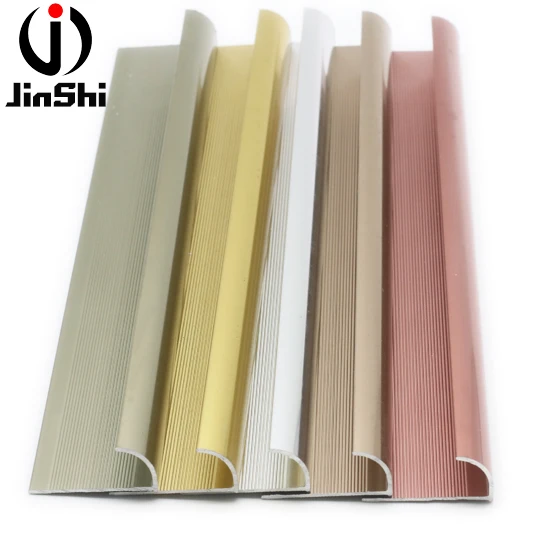 Decorative Metal Bullnose Profile Wall Ceramic Tile Outside Corner Edge Aluminium Tile Trim