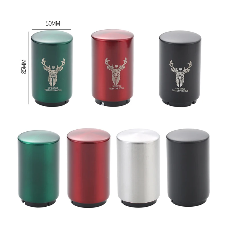 Stainless Steel Bottle Opener Push Down Magnetic Automatic Beer Bottle Opener Hat Custom Logo