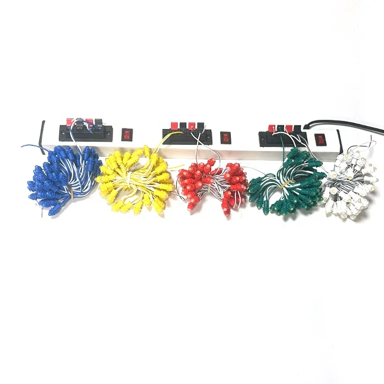 Led Pixel 9mm Single Color Red/Blue/Green/Yellow/Pink/White/Warm White 50leds/pcs