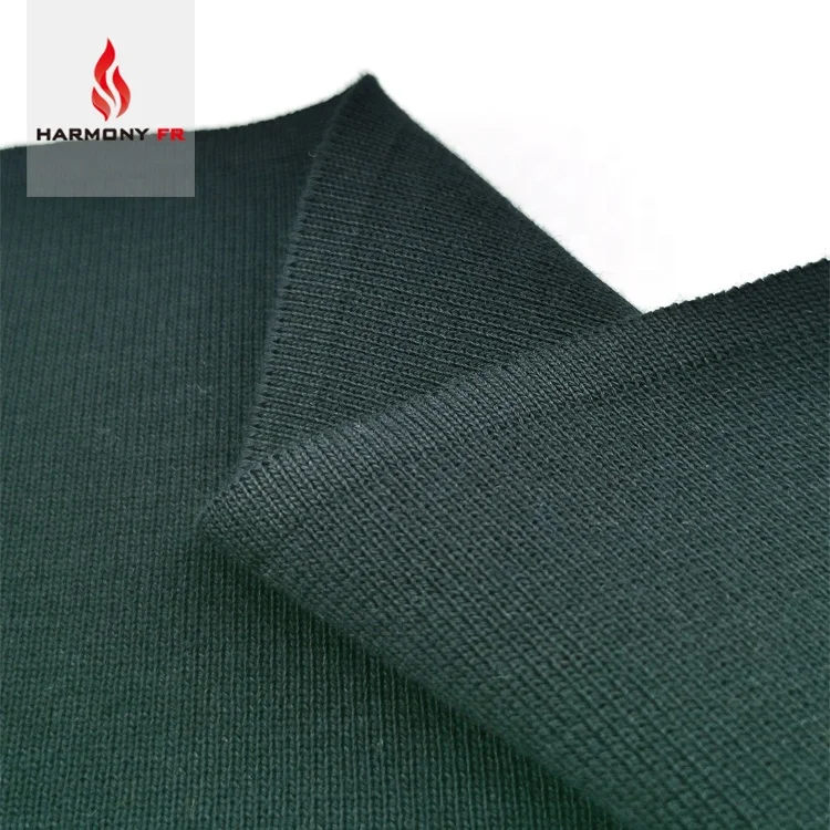 Custom 100% Cotton Knitted Flame Retardant Flat Rib Collar