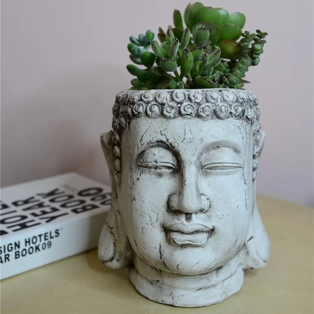 Hot Sale buddha head flower pot with good quality and low price