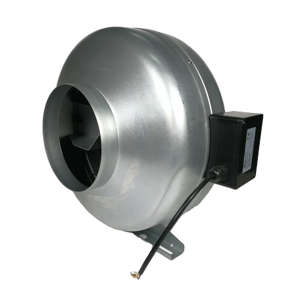 Inline Pipe Exhaust Fan DC  24v 48v 160mm  Duct Fan