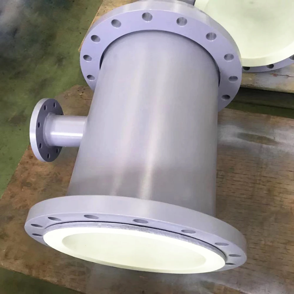 China  hot sale good quality PTFE lined Stainless steel grid compensator PTFE Lined  pipe and fittings elbow