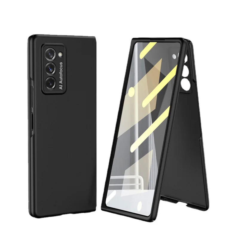 New arrived 360 Double Side Protection Matte Phone Case with Screen Protector for For Samsung galaxy z Fold 3