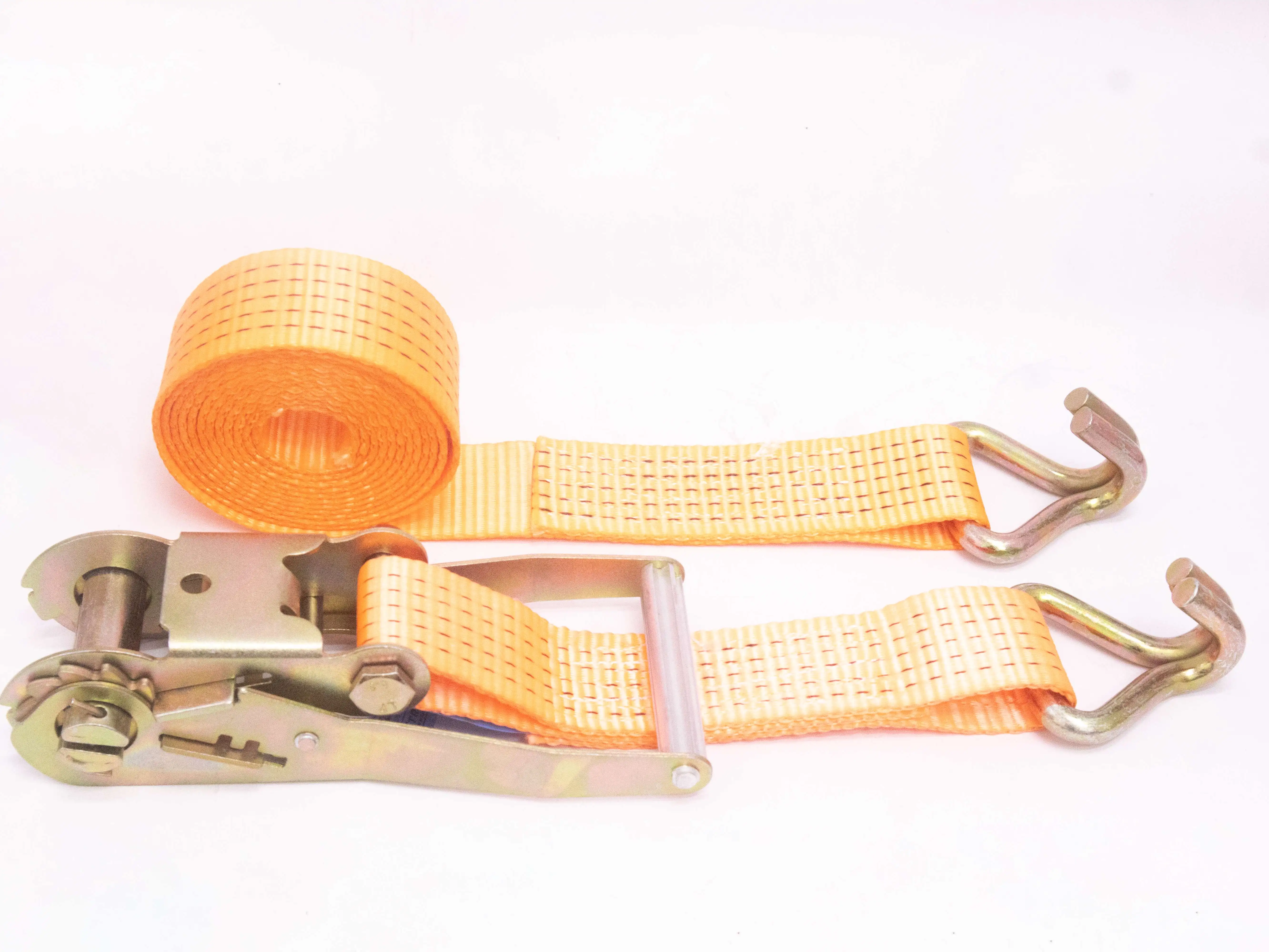 High Quality 25mm 38mm 50mm Width Polyester Rachet Tie down Strap Size Cargo Lashing Strap