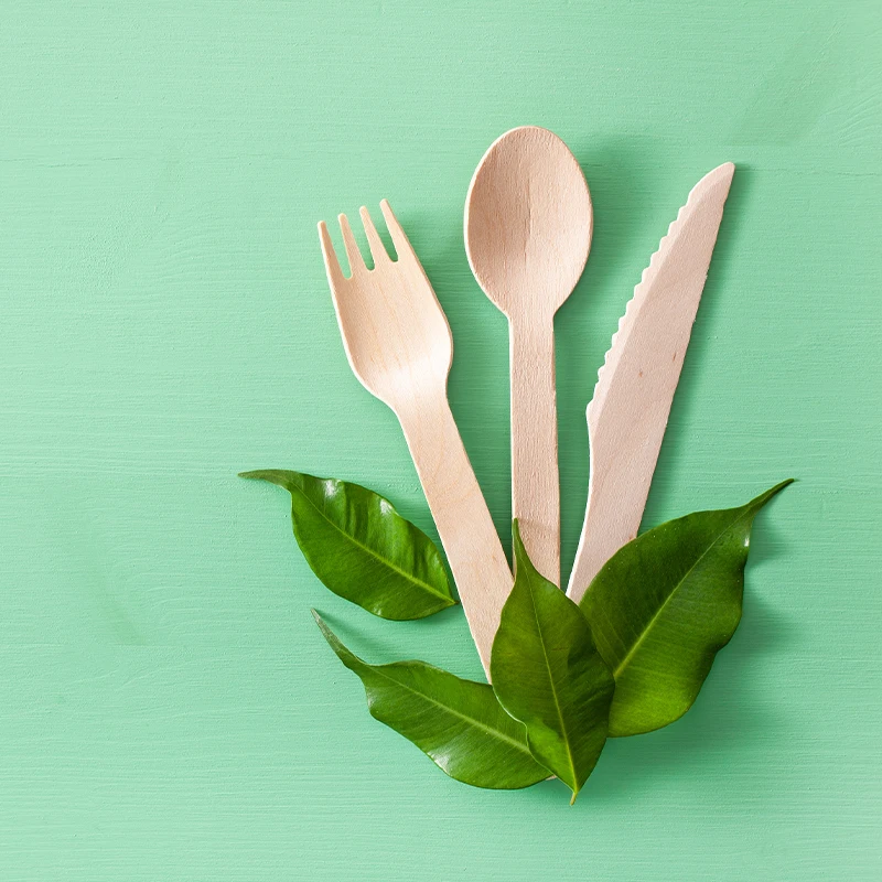 Supplier Customized Cheap Wholesale Price Eco Friendly Reusable Biodegradable Knife Spoon Fork Disposable Wooden Cutlery