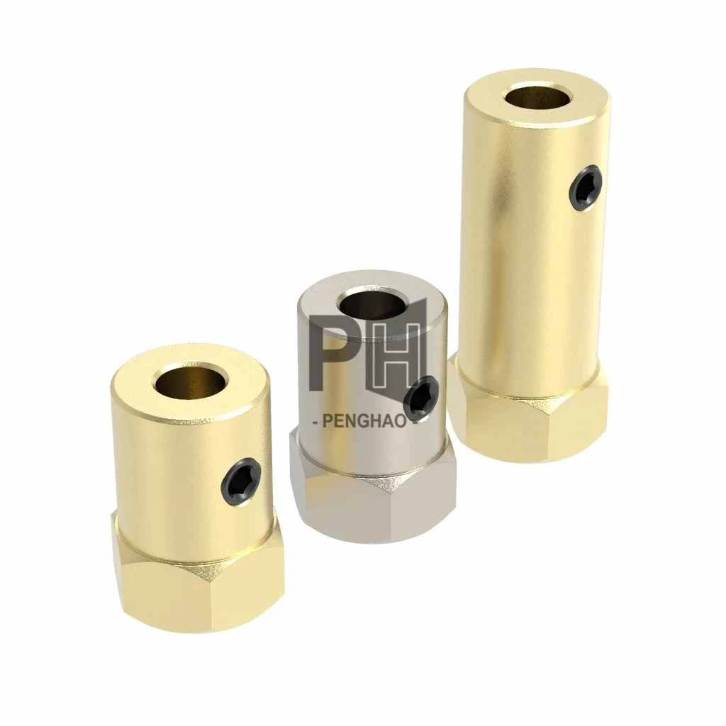 12mm Tire Connector Hexagon Coupling 2mm/3mm/4mm/5mm/6mm/7mm/8mm Hex Adapter for RC Cars Connecting Parts