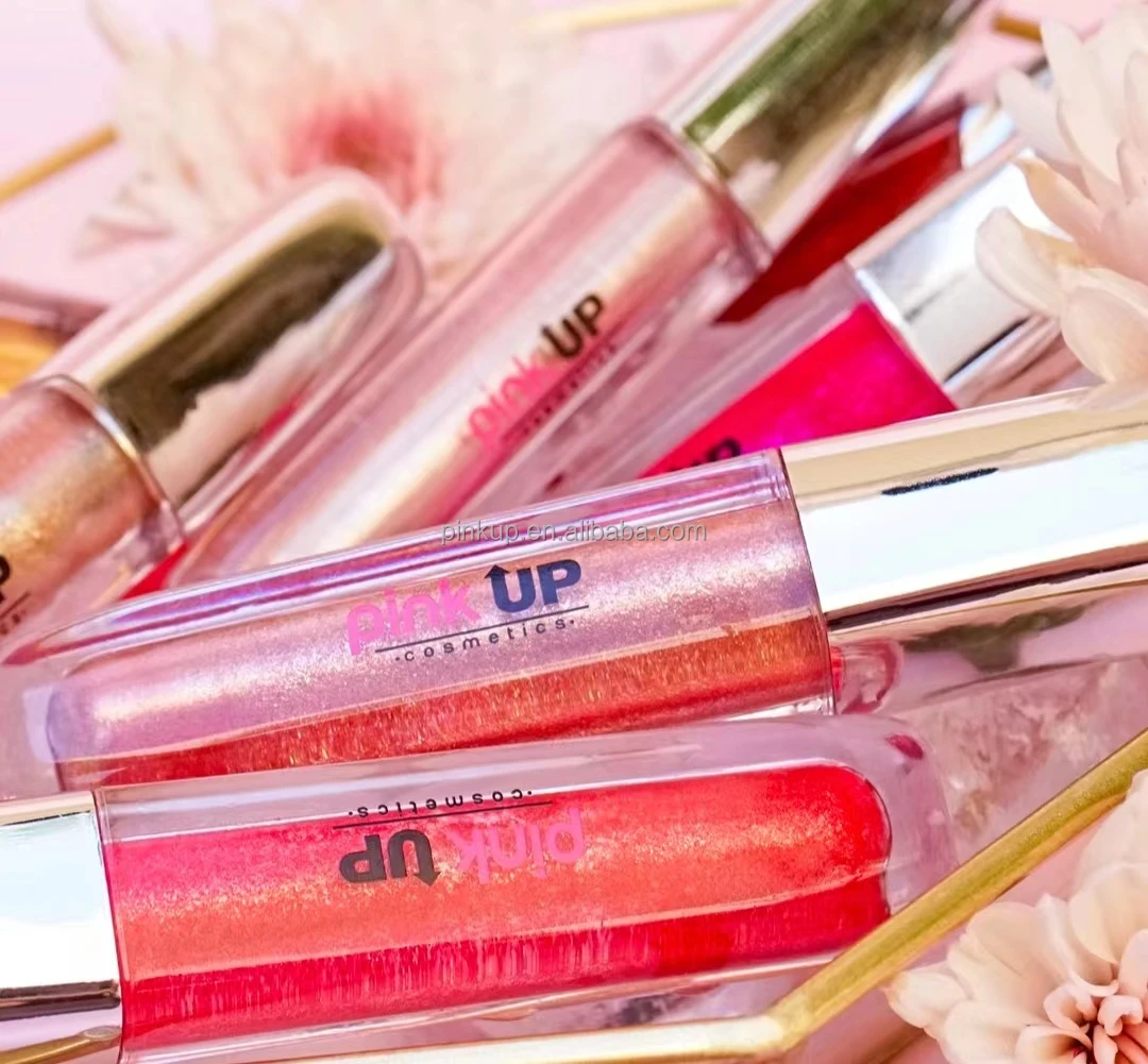 Pink UP Non Stick  Pigment  24 hours Glitter Shimmer Pigment Shiny  lipstick MakeUp Matte lip gloss