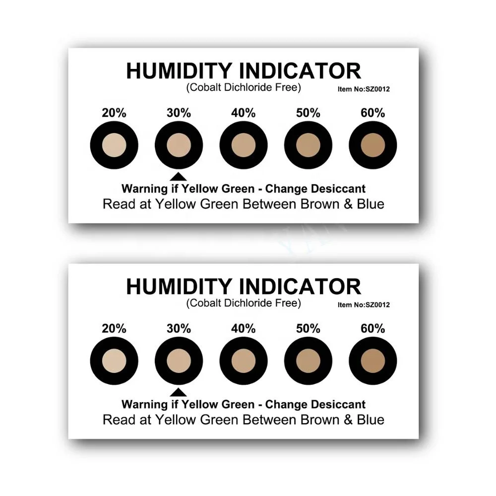 Factory Direct Price 2021 New Best Selling 5 Dots Cobalt Free Humidity Indicator Card