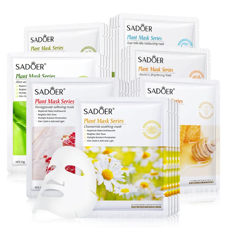 High quality mascarilla facial skin face mask beauty plant deep moisturizing facial mask