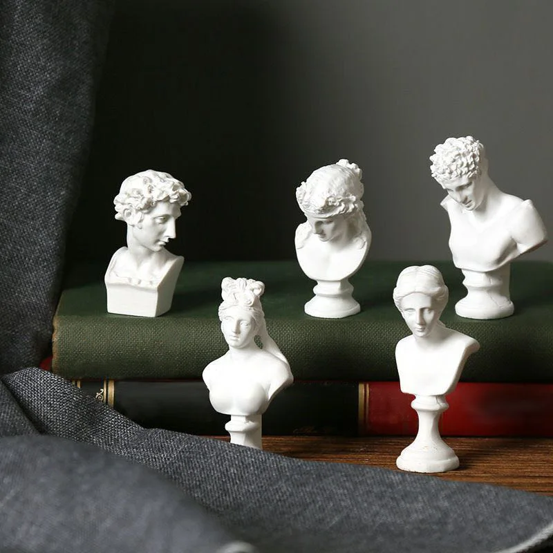 David Head Resin Apollo Greek And Roman Mythology God Of Sunlight Venus De Milo Aphrodite Of Milos Greek Mythology Resin Statue