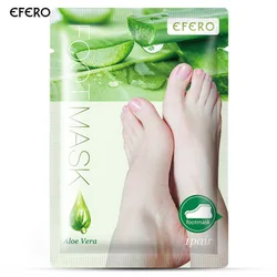 EFERO Moisturizing Nourishing Peeling Exfoliating Natural Aloe Vera Extract Foot Mask