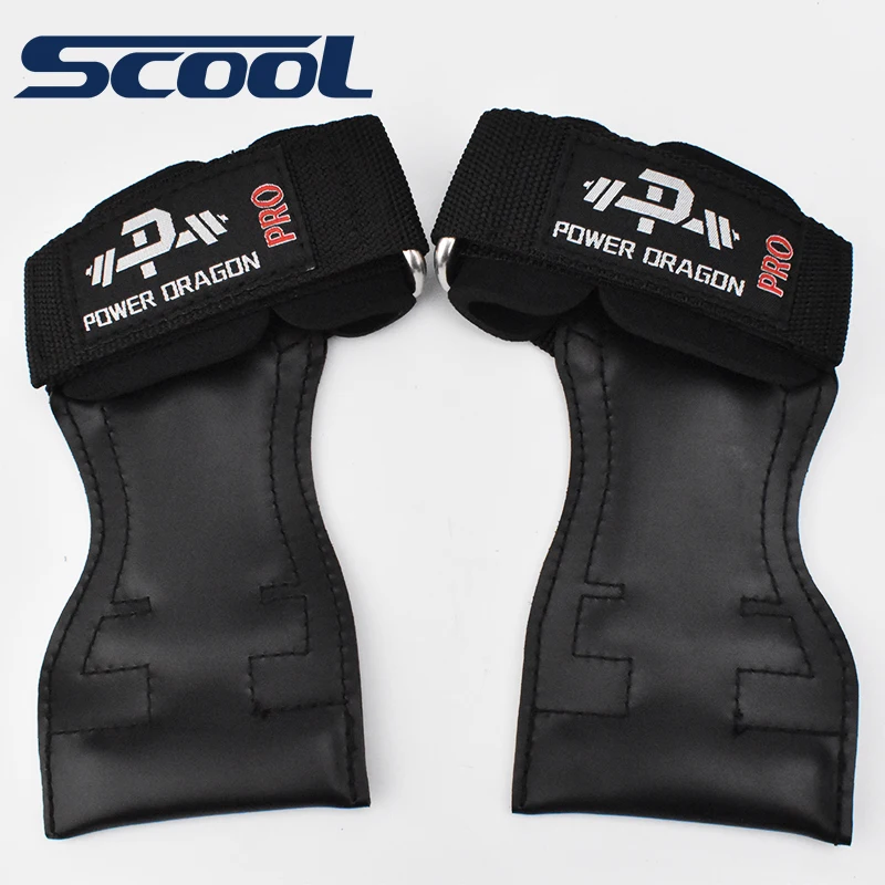 Custom Gymnastic Leather Grip Leather Palm Protectors Hand Grips Weight Lifting Type Hand Grips weightlifting straps