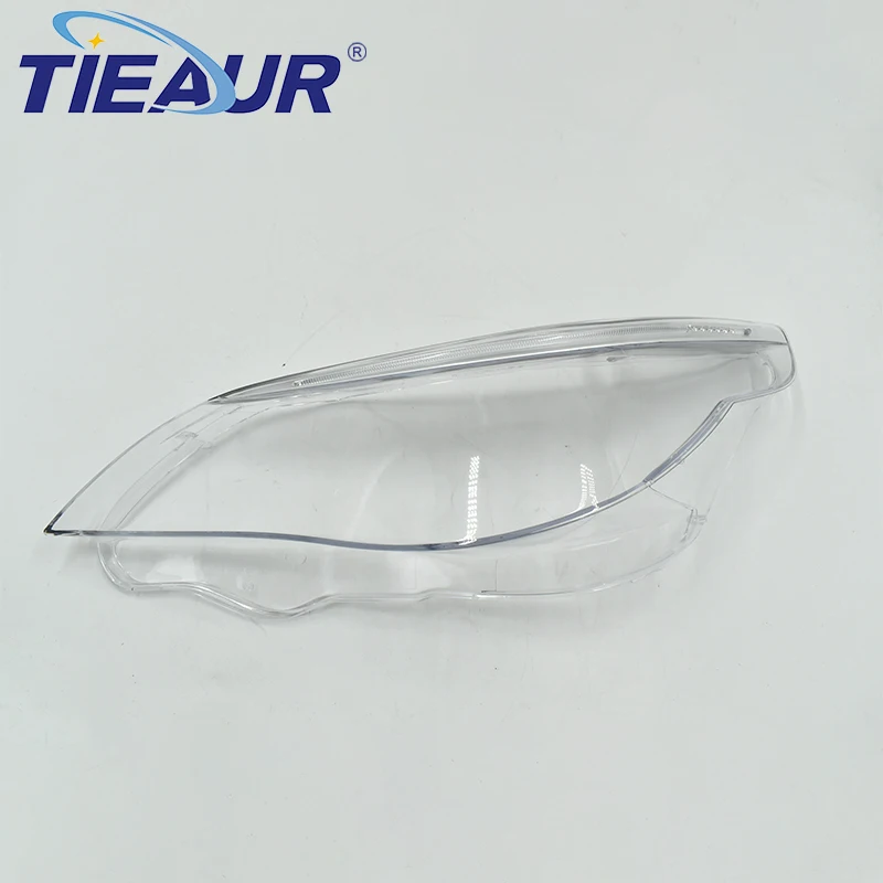 TIEAUR Transparent Plastic Car Headlight Lens Cover for E60 2008-2010  Year