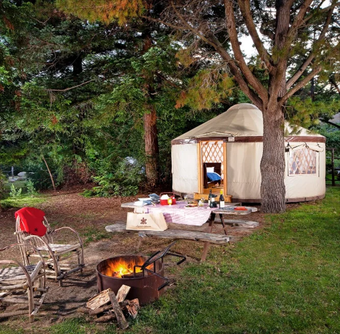 6 m Luxury Canvas Yurt Tent Waterproof Winter Glamping Mongolian Yurt