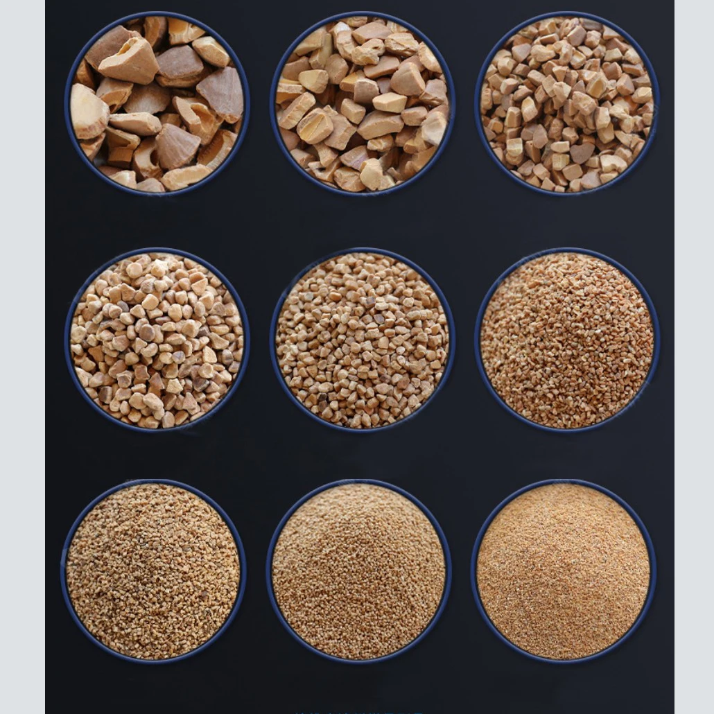 China Top Ten Selling Products Wholesales Walnut Shell Sandblasting Abrasive Grade Crushed 12/20 Walnut Shells Grits