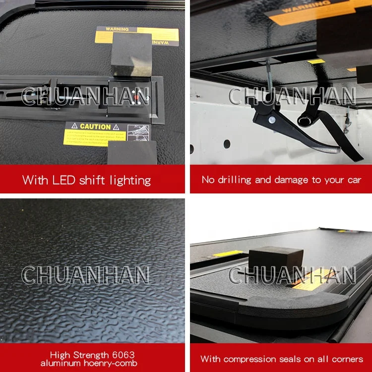 hot selling Hard Tri fold Aluminum Tonneau Cover for Tacoma Tundra Hilux