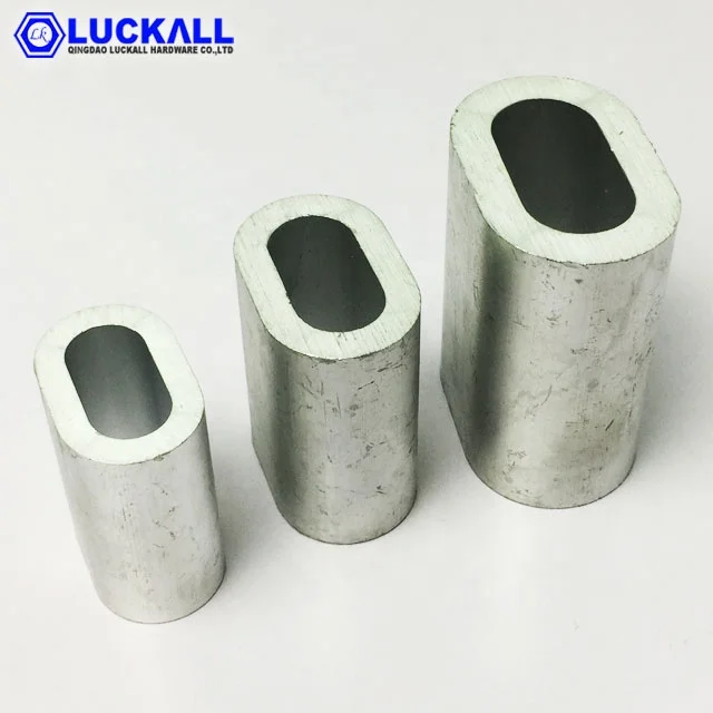 Specification En13411-3 Aluminium Oval Wire Rope Cable Steel Ferrule Din3093  1MM