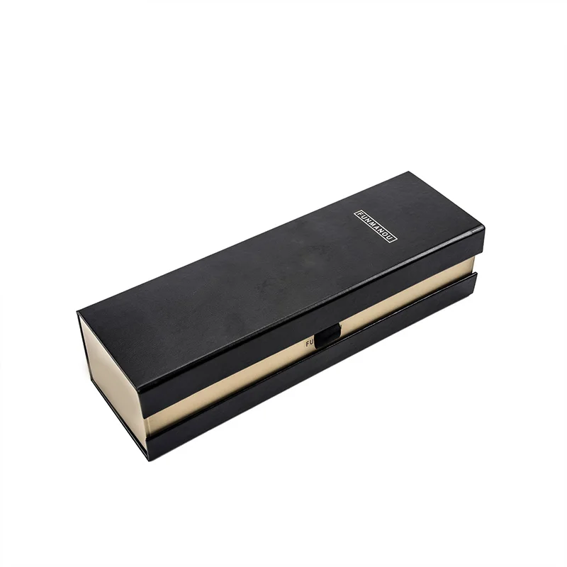 Custom Logo Rectangular Magnetic Flip Cover Folding Gift  Wine Box Packaging Whiskey Reusable Wine Shipping Box