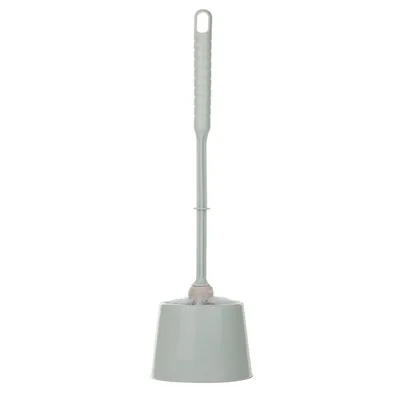 High Quality Toilet Brush Holder Set Plastic Round Plastic Cleaning Brushes Toilet Brush For Bathroom