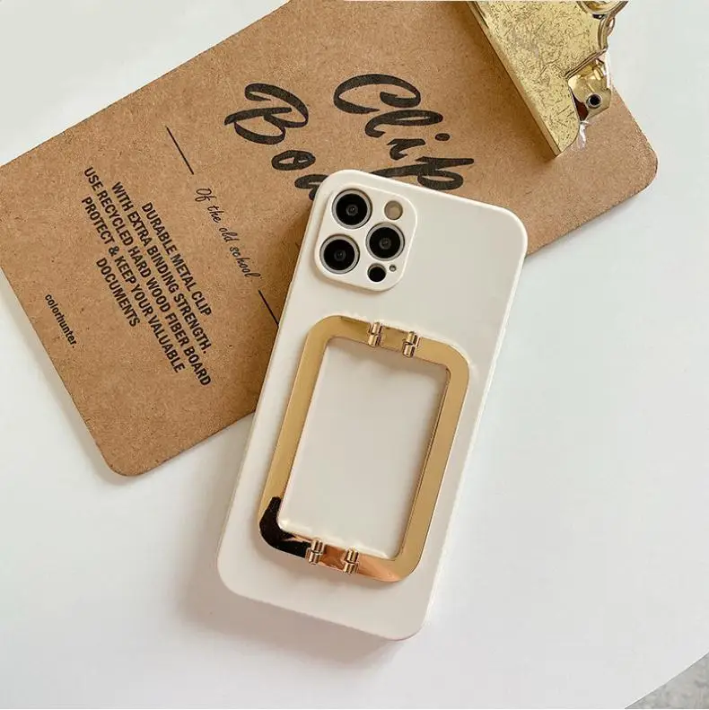 2021 Protective Phone case For iPhone 11 12 Pro Max lady case with bracket ins Phone Cover For iPhone 7 8 12 Pro Max