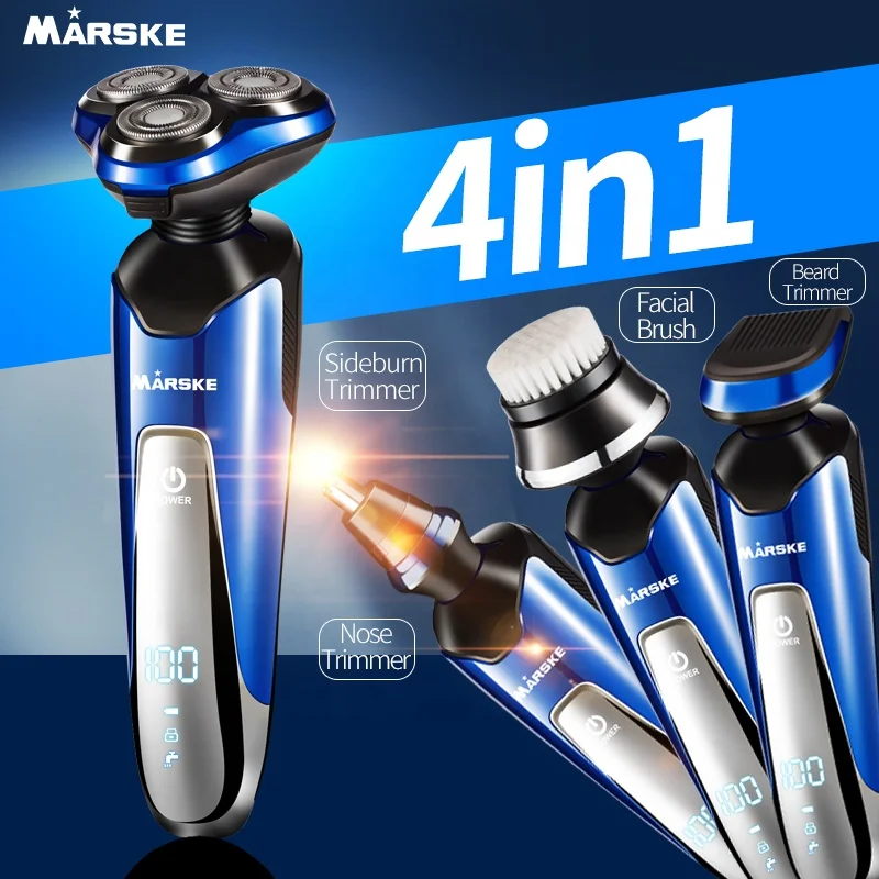 MARSKE 3322 Hot selling new four-in-one belt digital washable electric shaver
