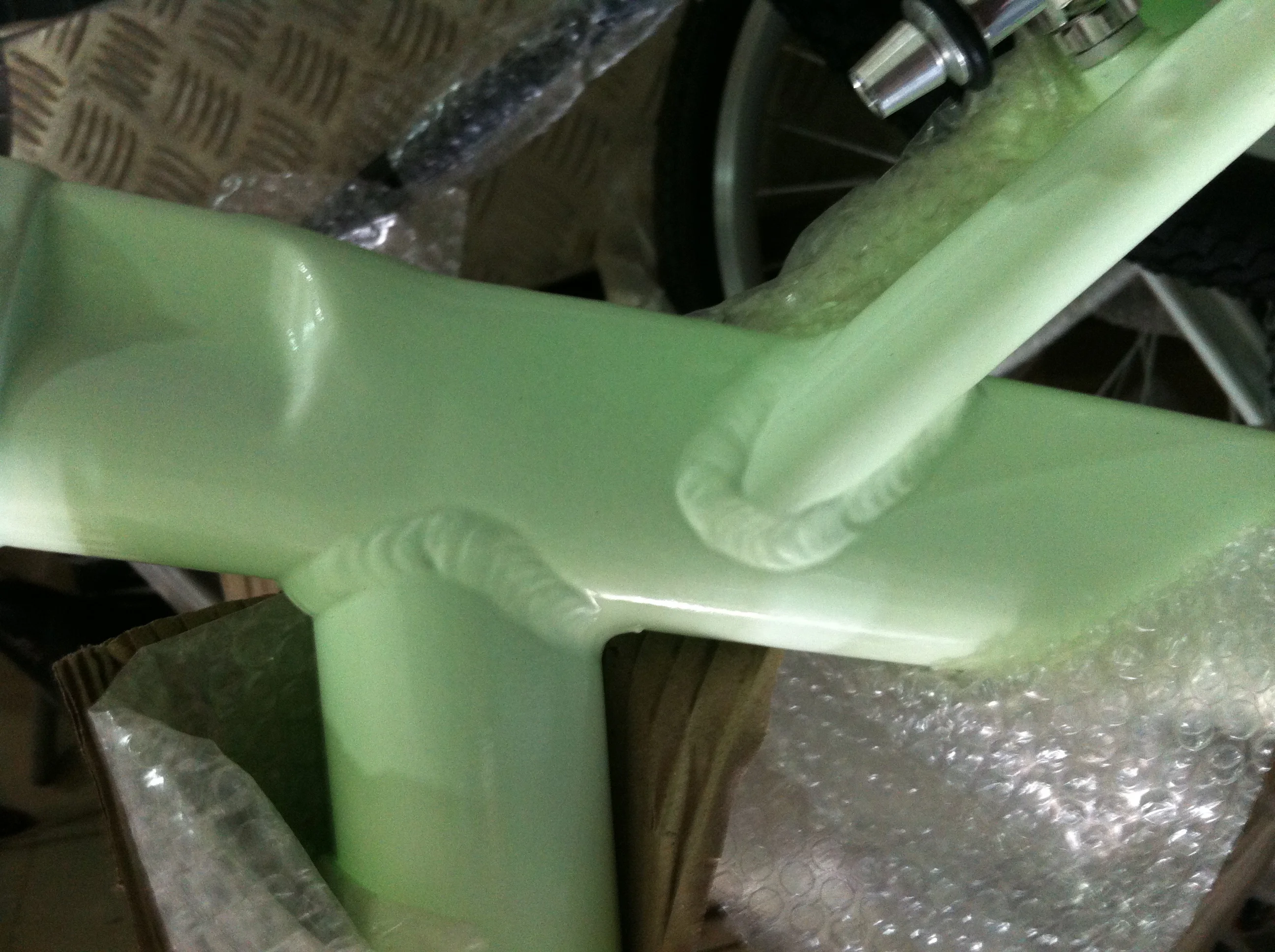 700C new color Neon Nights Glow-in-the-Dark Paint Green single speed fixie gear bike