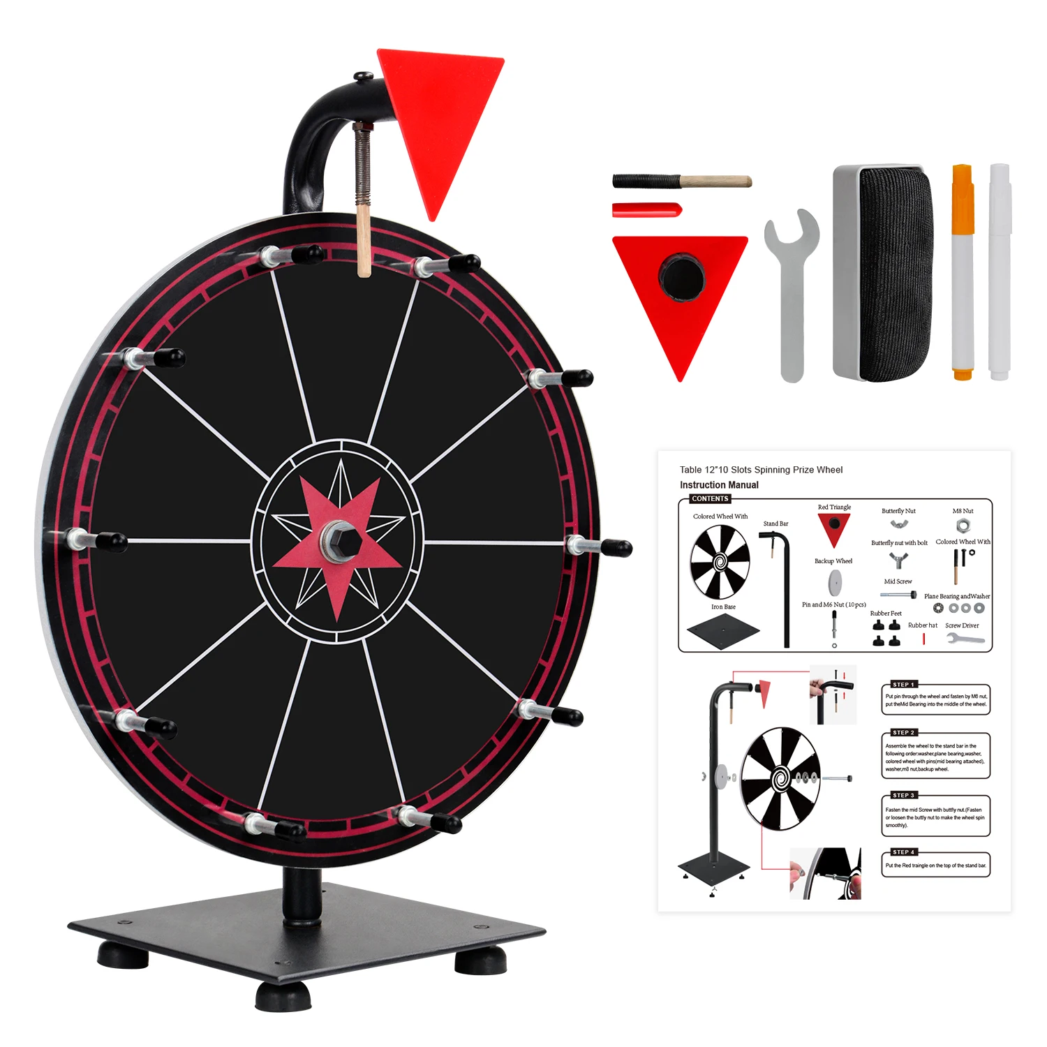 12inch tabletop wheel of fortune  with competitive price