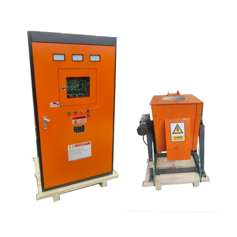 Judian 50kg mini SCR medium frequency electric induction melting furnace for smelting aluminum scrap waste recycling machine