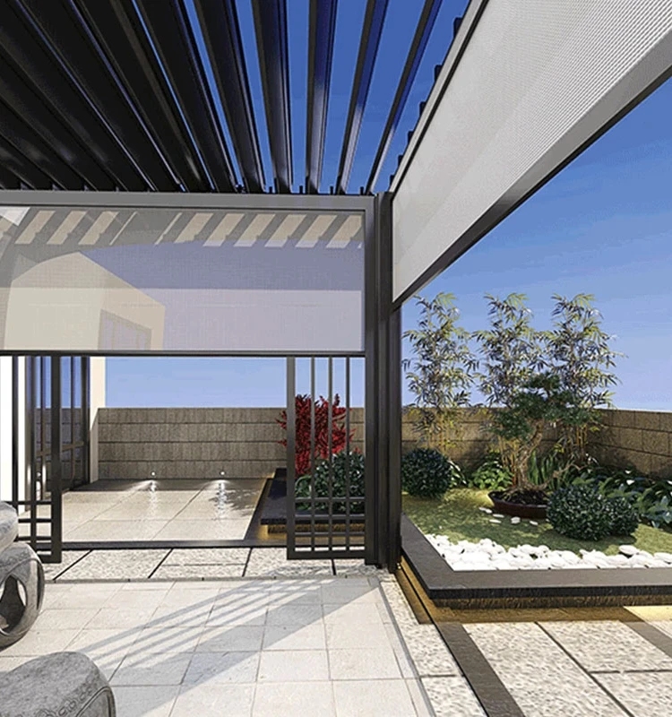 remote control aluminum blinds outdoor blinds with zip track system