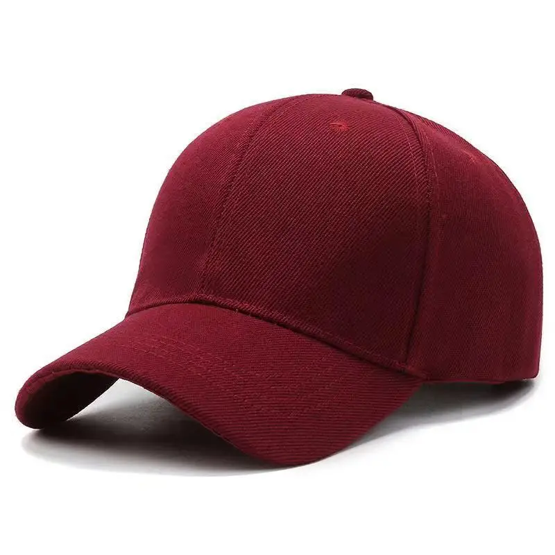 Manufacturer Hair Pure Color Naked Cap Advertising Hat Visor Female Multi-color Casual Baseball Cap