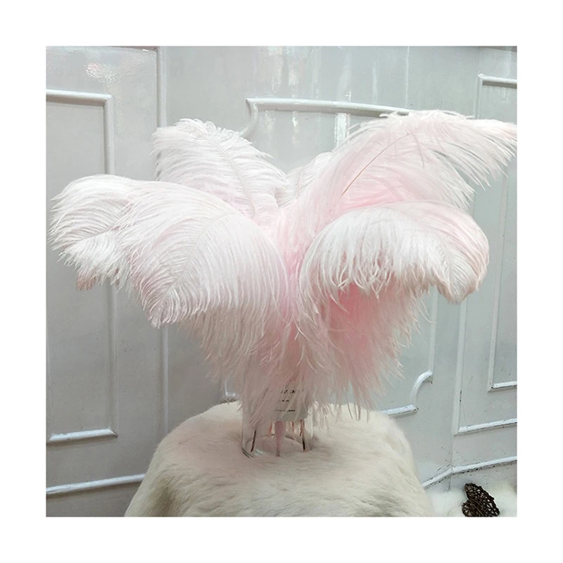 Most popular wedding natural white ostrich feather for wedding decoration