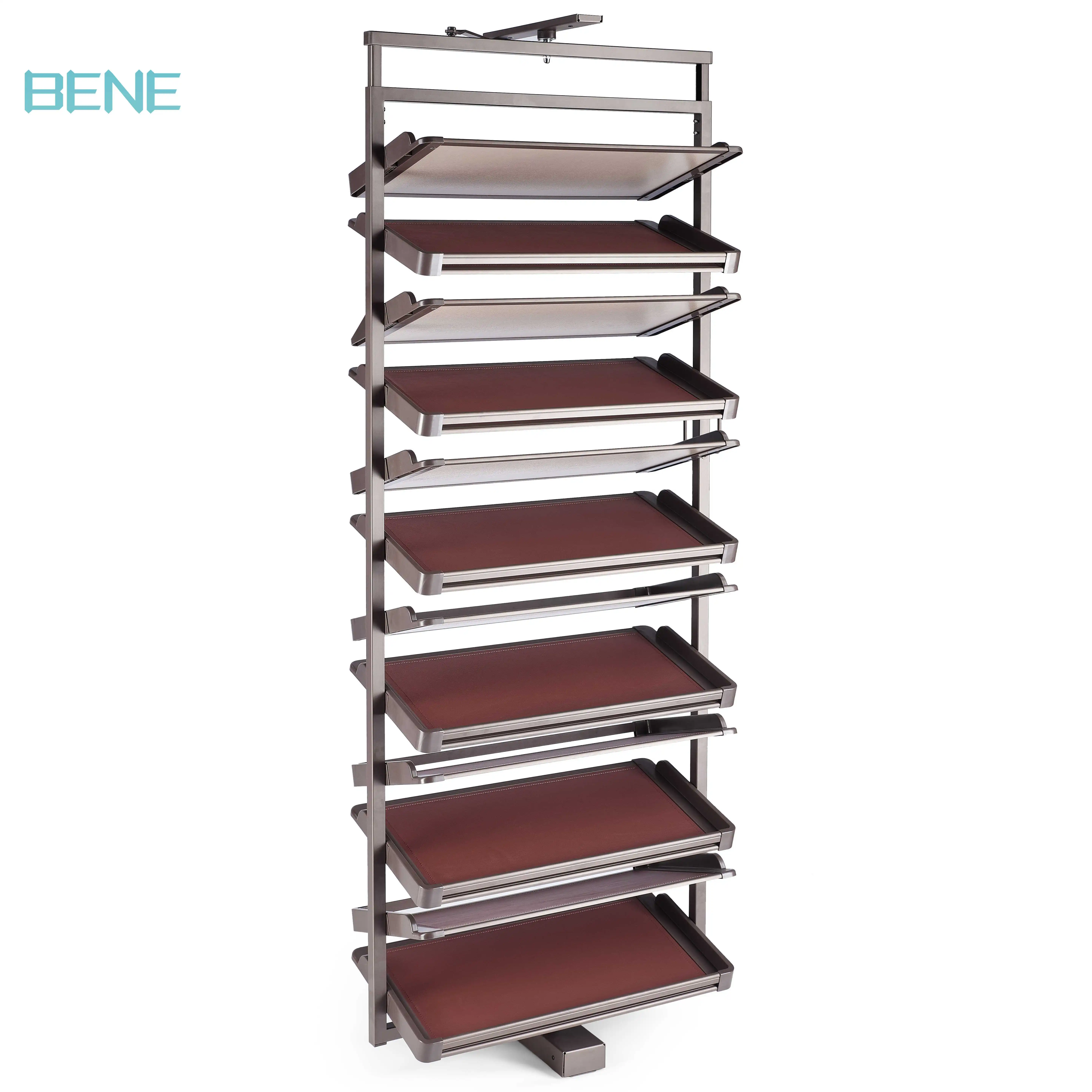 High Quality Custom Wholesale stainless steel shoe rack retail for room