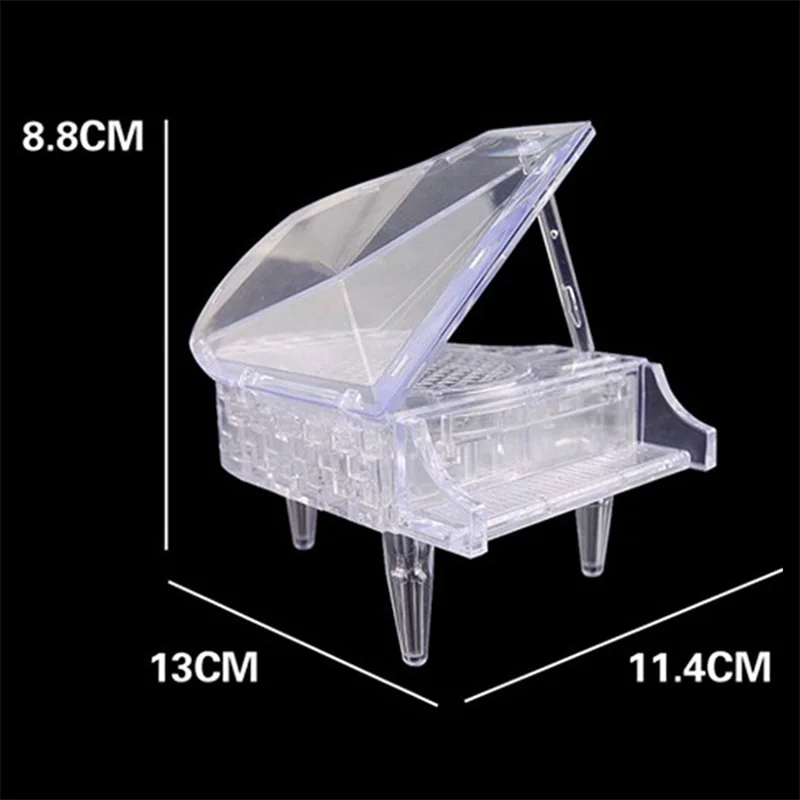 piano crystal building blocks gift educational toys 3D crystal Puzzle