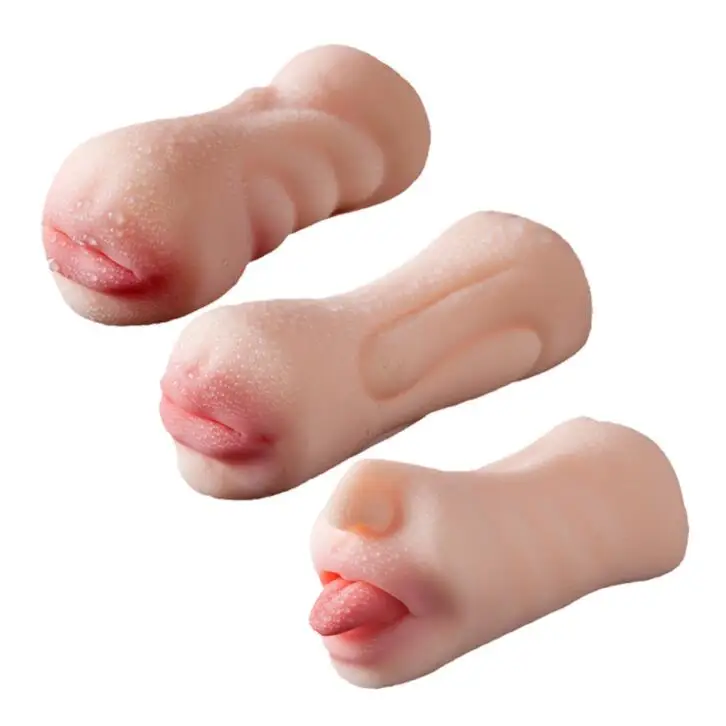 4D Mouth Vagina Dual Adult Products Pocket Pussy Masturbation Cup For Male