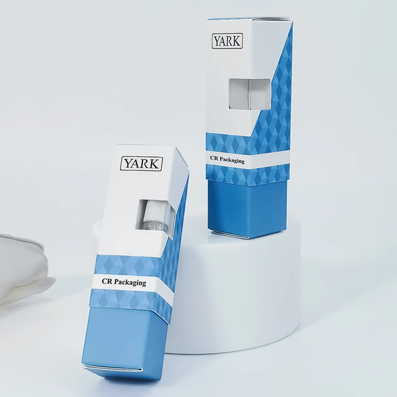 Wholesale Child-Resistant  Telescopic Box 1ML Cartridge Box with Foam Insert Gold Foil Printing For 0.5ml Cartridges