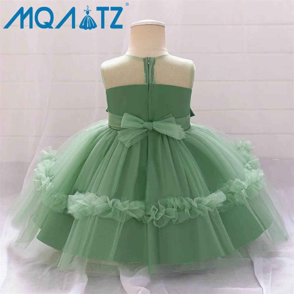 MQATZ новая 3D наклейка без рукавов из кованой ткани сетчатая модель подиумное платье принцессы на день рождения детское праздничное L2309XZ